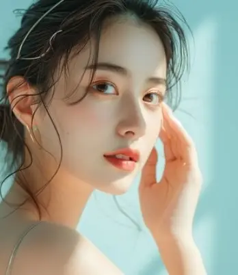 女性の横顔の写真